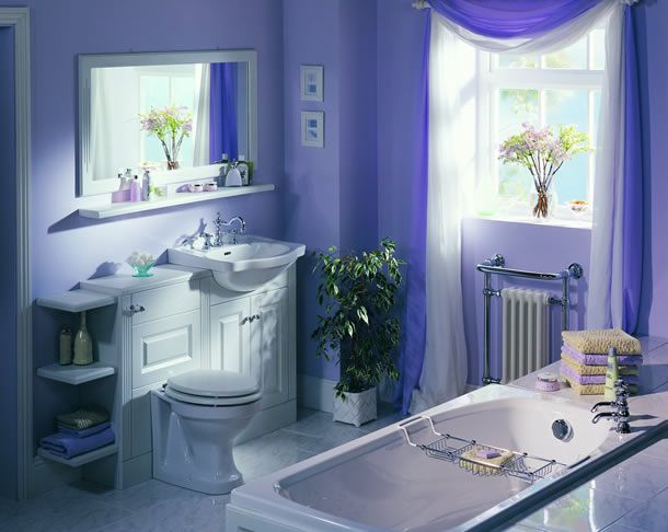 Baño Moderno Violeta